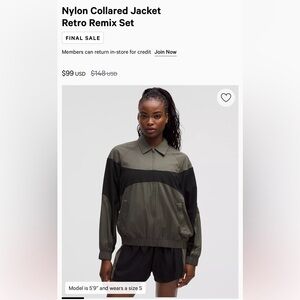 Lululemon - Retro Olive and Black Jacket